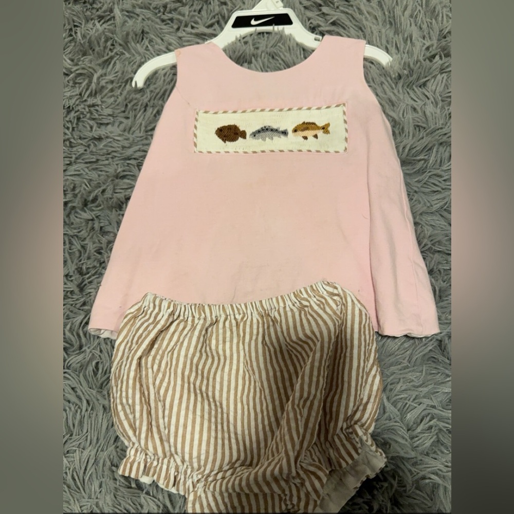 Southern Taters 2 piece smocked fish set